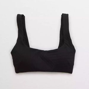 Aerie XO Ribbed wide Strap Scoop Bikini Top